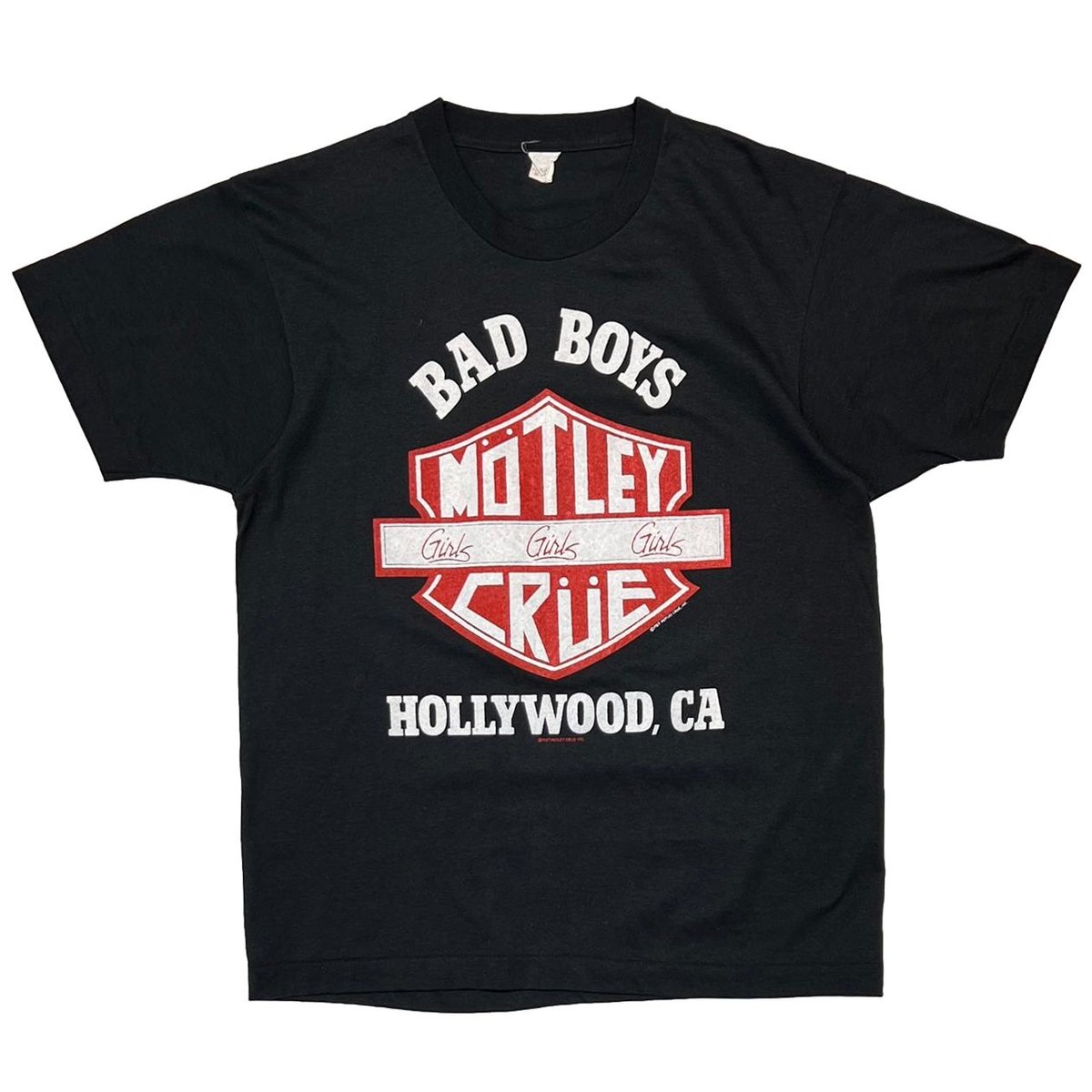 MOTLEY CRUE 1987 GIRLS GIRLS GIRLS WORLD TOUR '87-88 SCREEN STARS FITS MEDIUM 7861