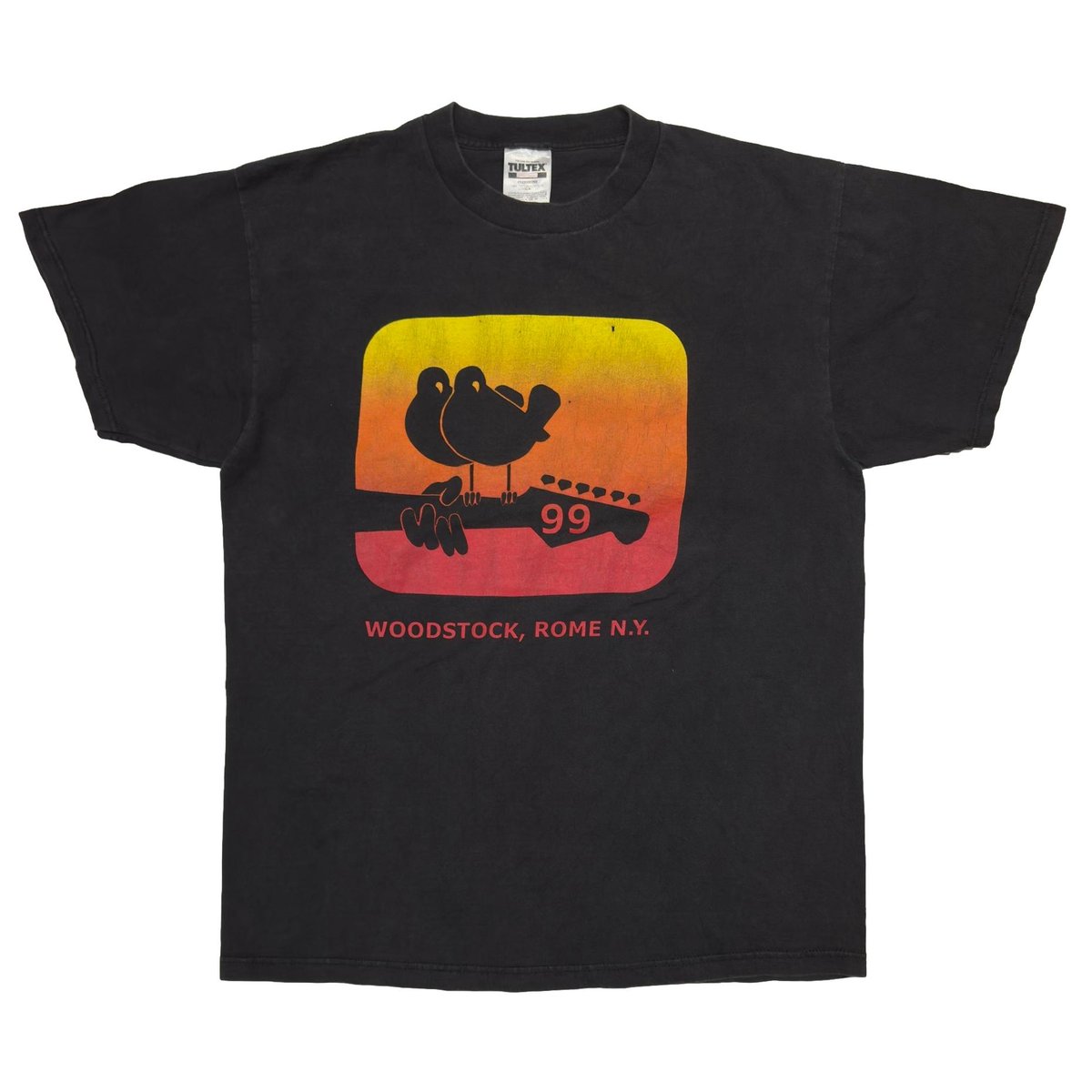 WOODSTOCK 1999 GRADATION ORANGE LOGO TULTEX XL 6988