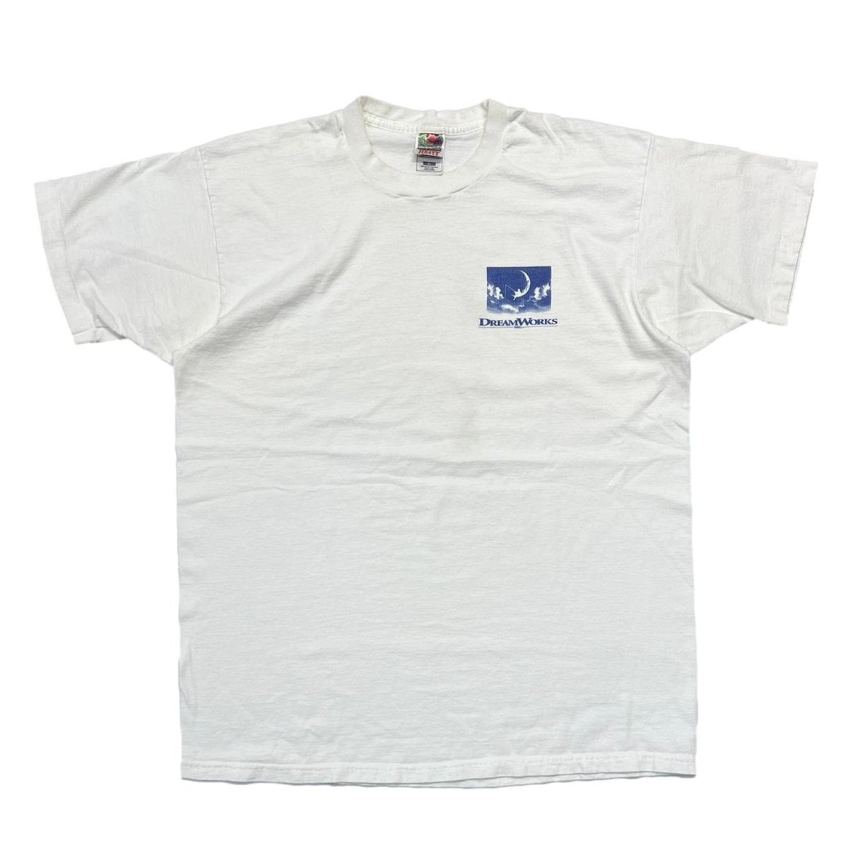 DREAM WORKS LOGO TEE WHITE FRUIT OF THE LOOM XL 3631