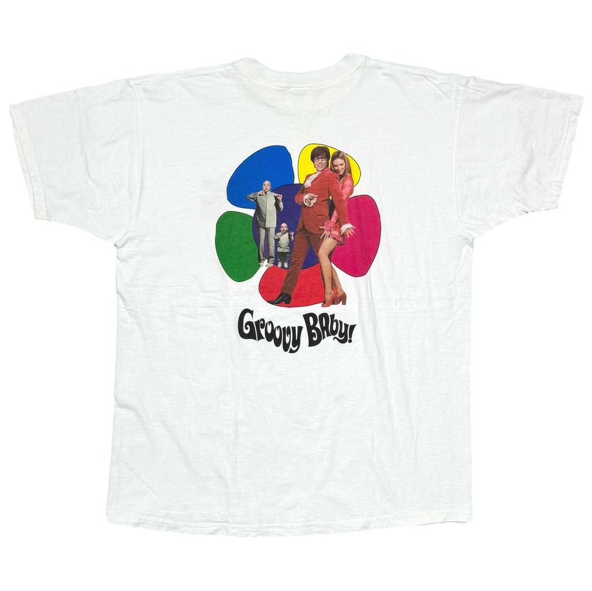 AUSTIN POWERS THE SPY WHO SHAGGED ME 1999 MOVIE PROMO WHITE FRUIT OF THE LOOM XL 6460