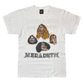 MEGADETH 1998 MEMBER ILLUST WORLD TOUR WHITE giant MEDIUM 7721