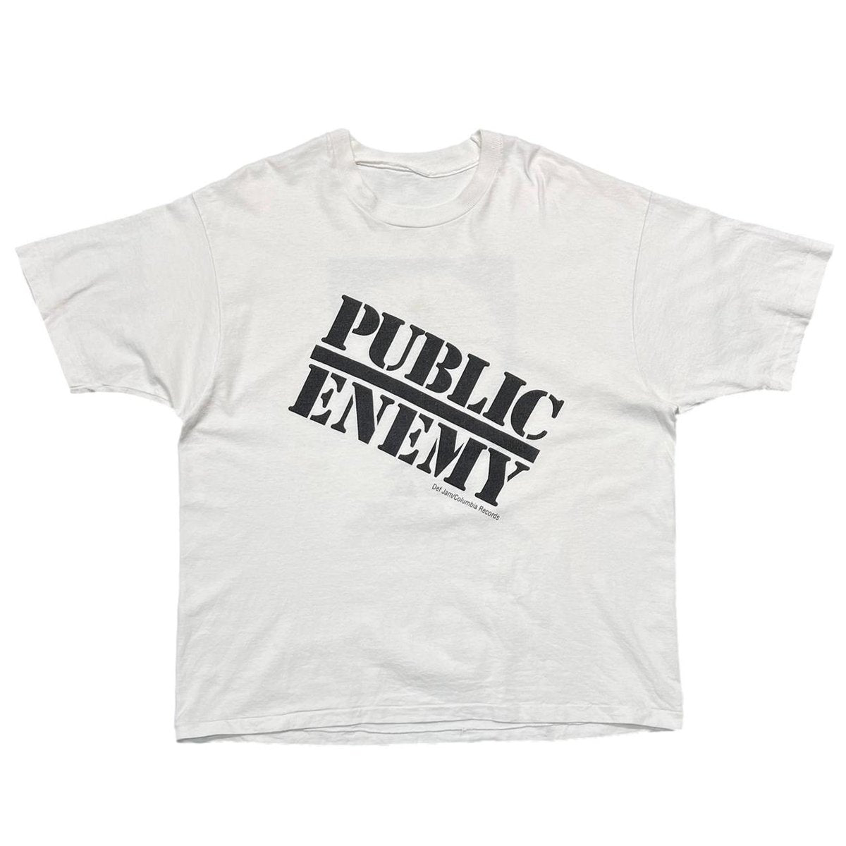 PUBLIC ENEMY TARGET LOGO FEAR OF A BLACK PLANET WHITE FITS XL 4179