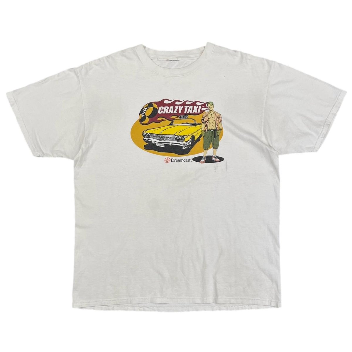 CRAZY TAXI Dream Cast VIDEO GAME PROMO WHITE FITS XL 8288
