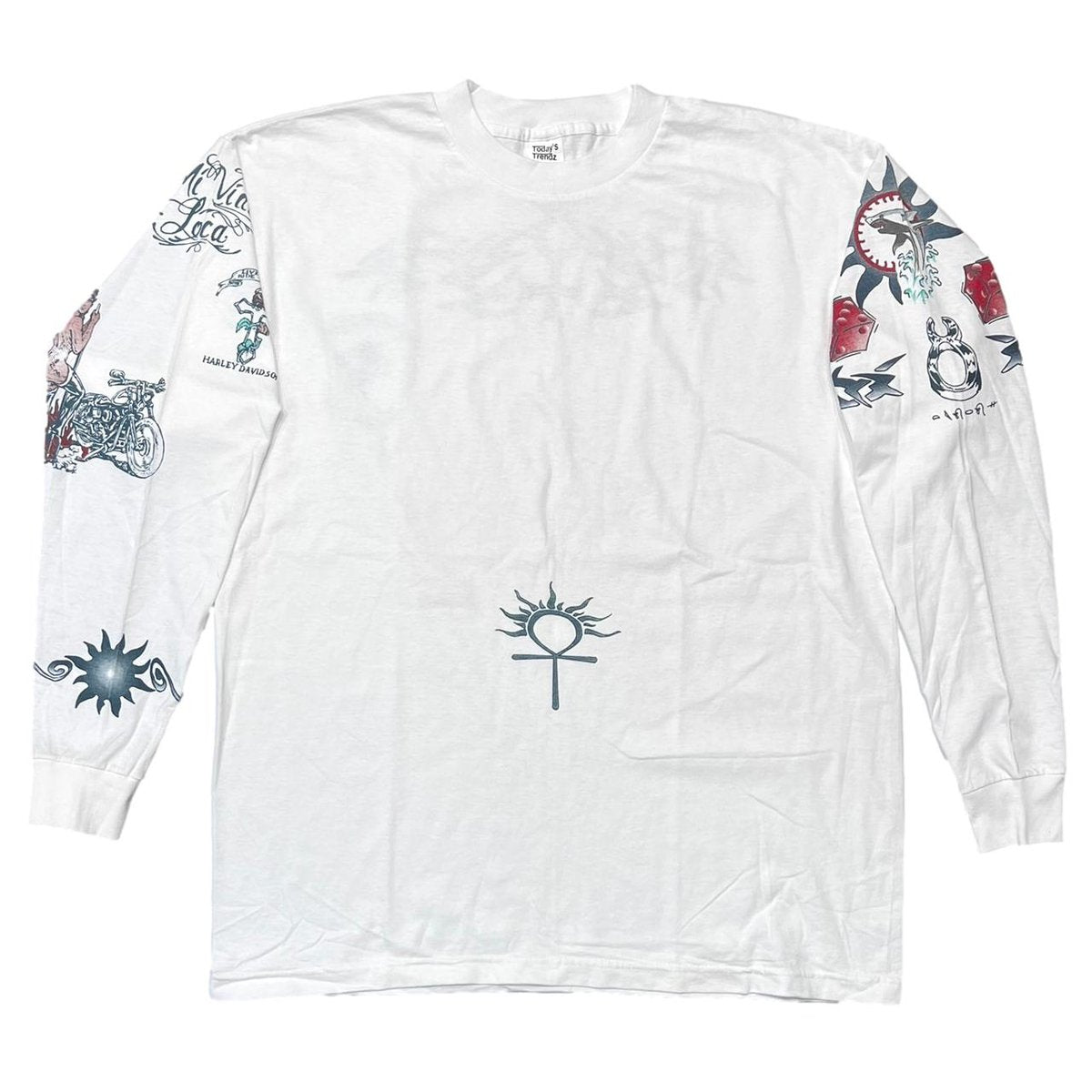 DENNIS RODMAN TATTOO LS WHITE XL 8928