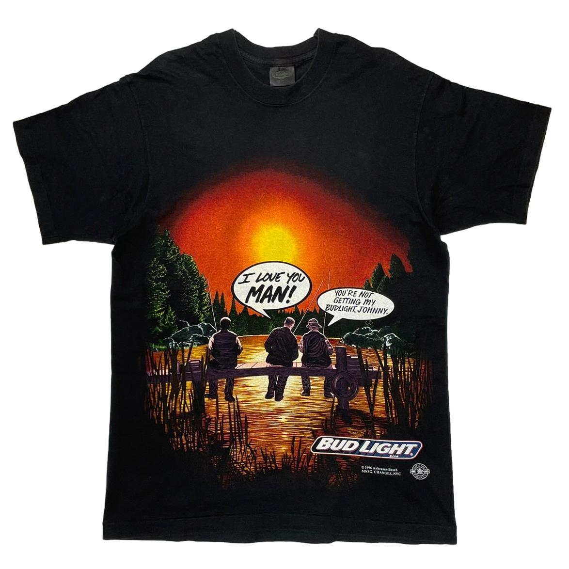 Budweiser 1996 BUD LIGHT I LOVE YOU MAN! BLACK CHANGES LARGE 9882