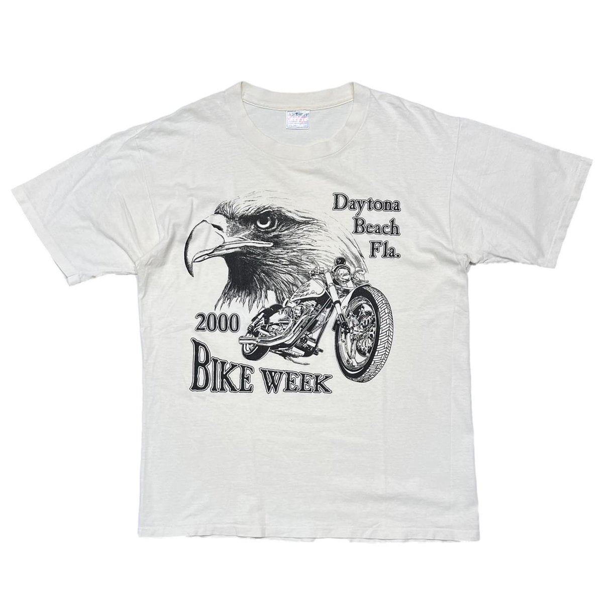BIKE WEEK 2000 EAGLE Daytona Beach Fla. WHITE LARGE 8502