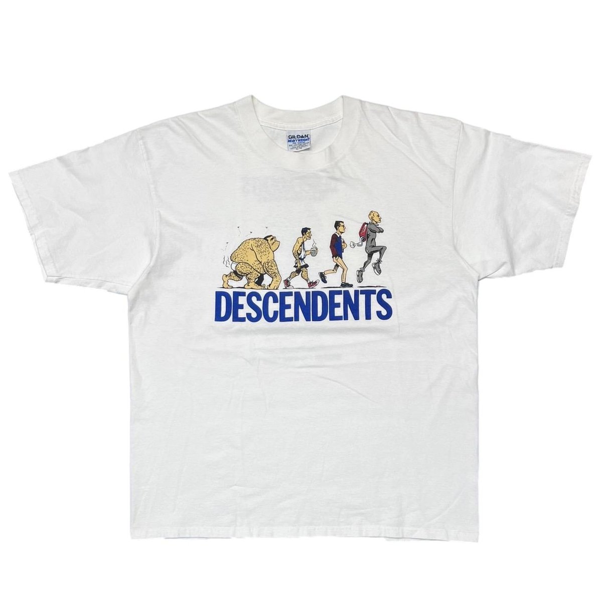 DESCENDENTS EVERYTHING SUCKS TOUR 1997 WHITE GILDAN HEAVY WEIGHT XL 6761