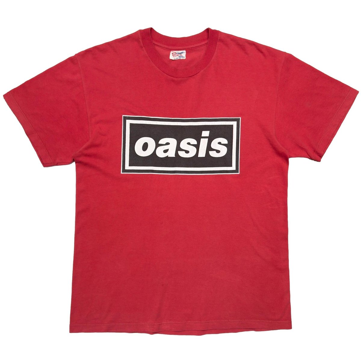 OASIS BOX LOGO RED HANES LARGE 3005