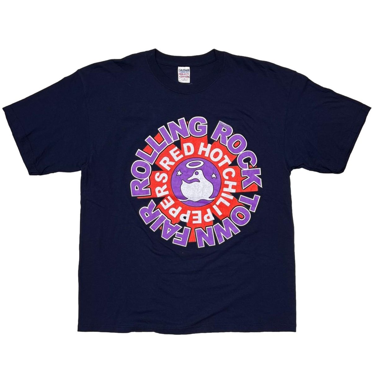 RED HOT CHILI PEPPERS ROLLING ROCK TOWN FAIR NAVY GILDAN XL 2797