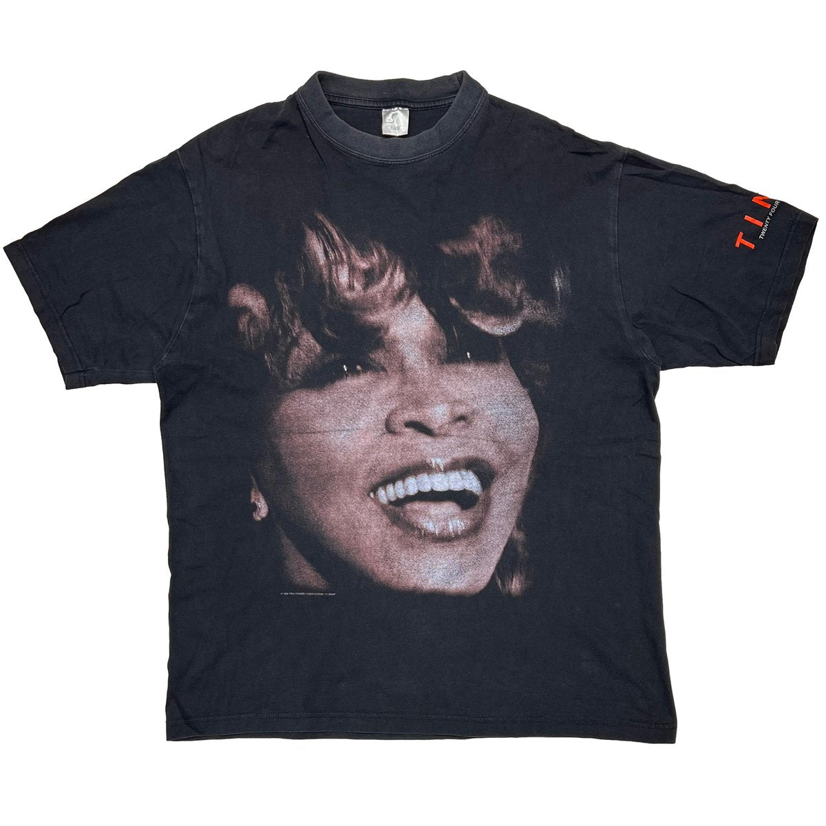 TINA TURNER TWENTY FOUR SEVEN TEE BLACK BG XL 0257