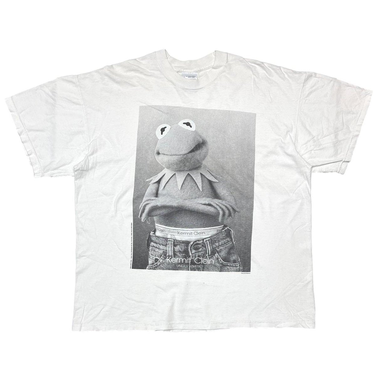 KERMIT KERMIT CLEIN CALVIN KLEIN PARODY WHITE SCREEN STARS XL 5130