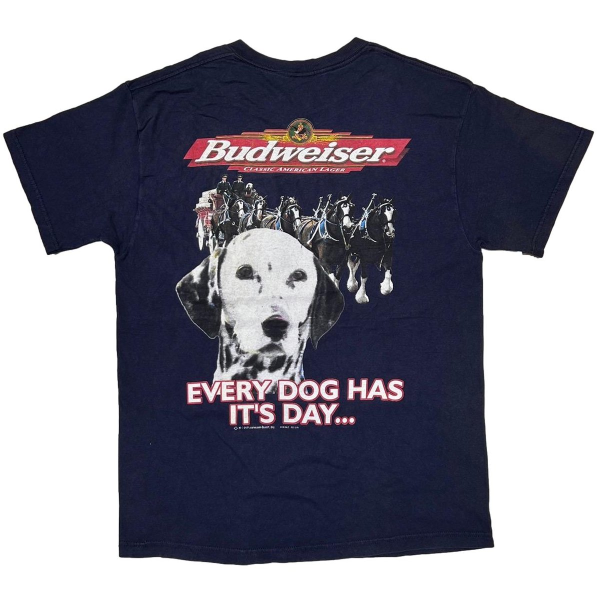 Budweiser 1999 EVERY DOG HAS IT'S DAY NAVY DELTA LARGE 6593