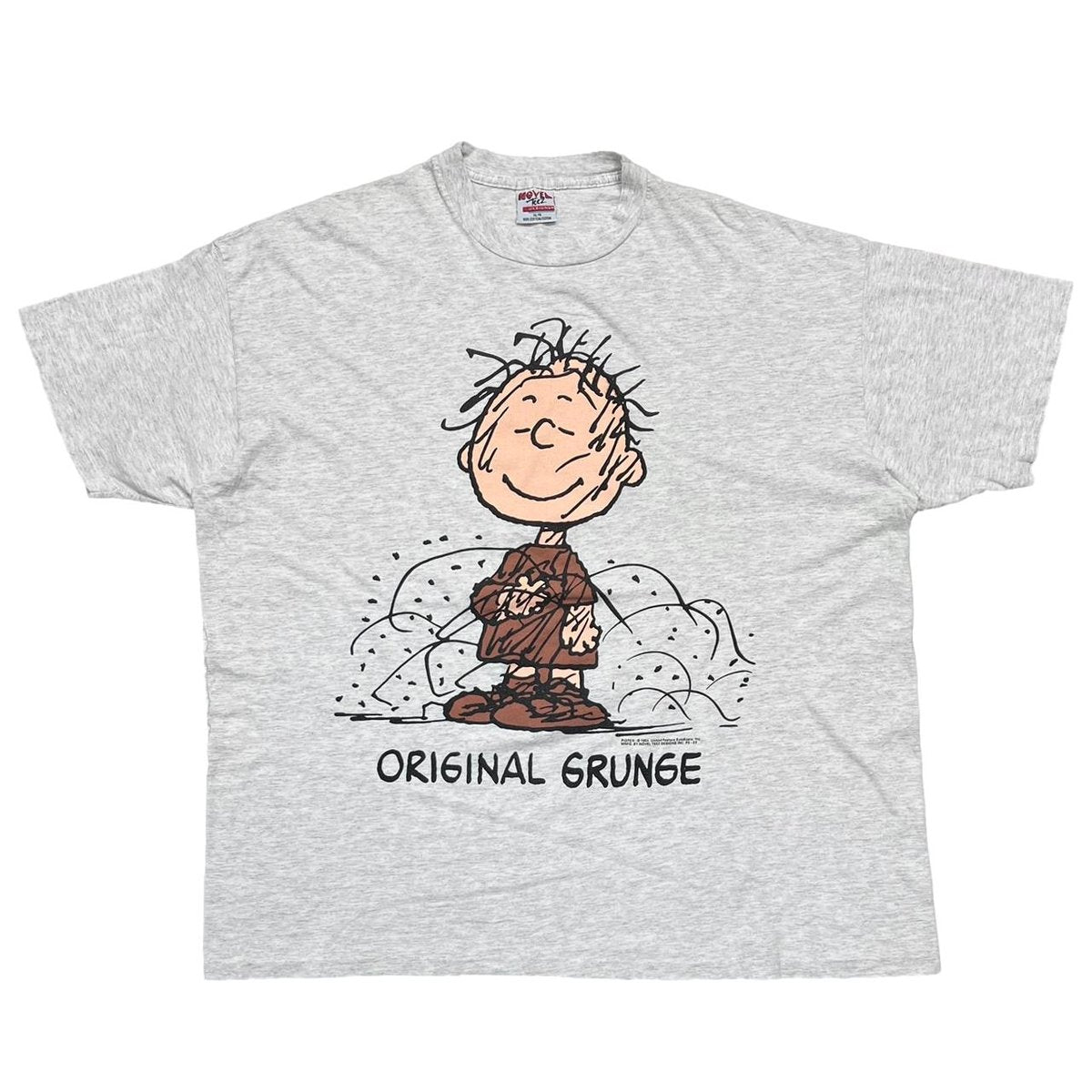 PEANUTS ORIGINAL GRUNGE ASH GREY XL 6887