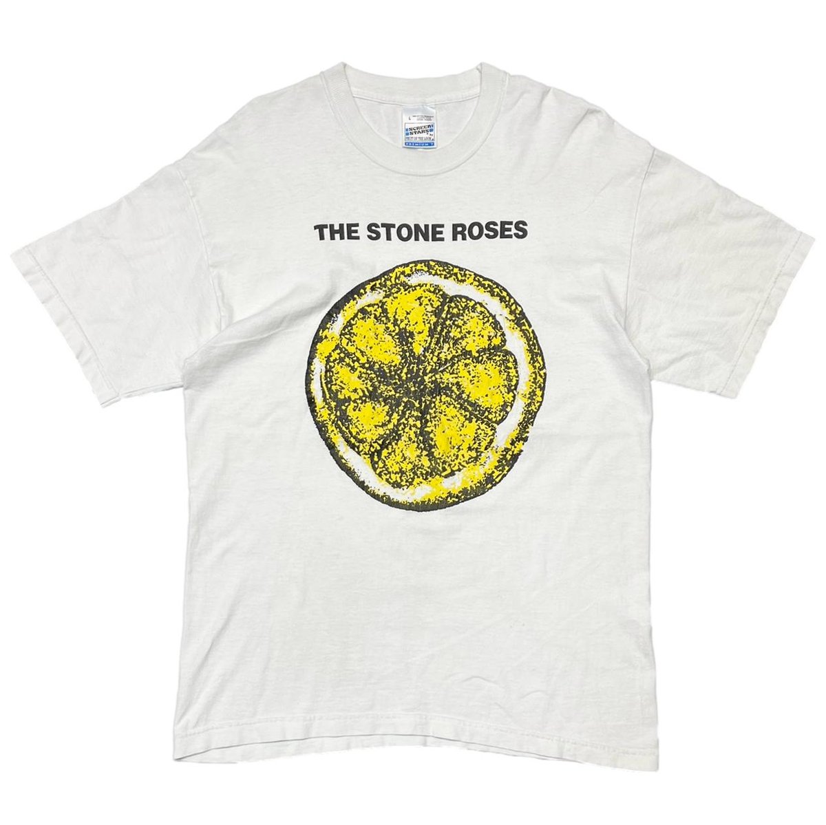 THE STONE ROSES LEMON WHITE SCREEN STARS LARGE 4302