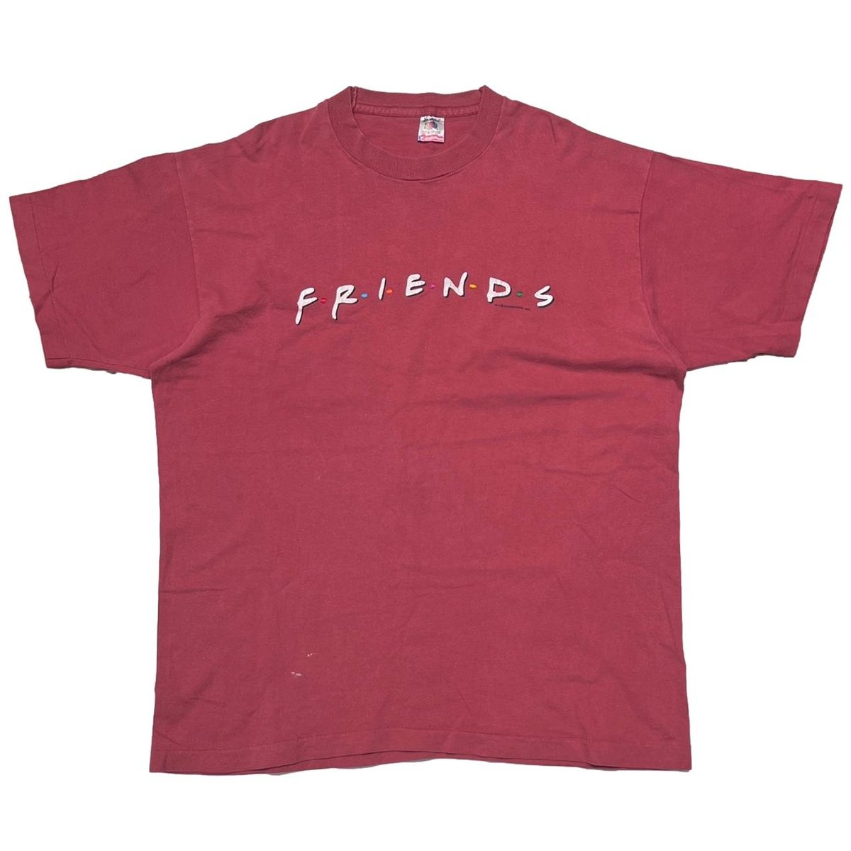 FRIENDS MOVIE PROMO 1995 FADED RED FRUIT OF THE LOOM XL 0778