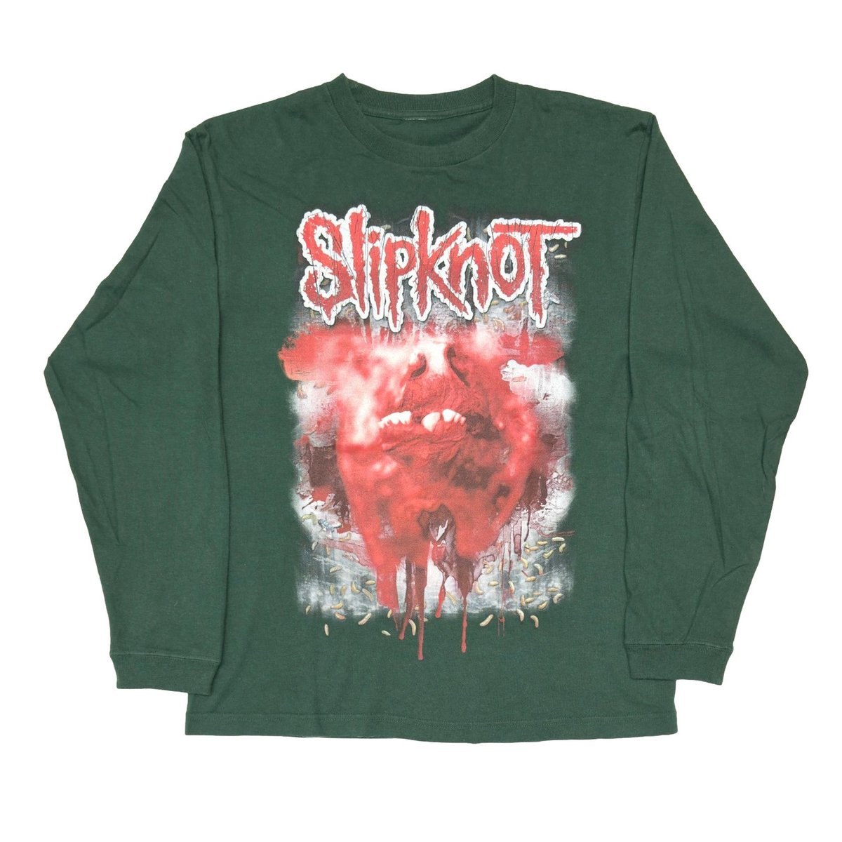 Slipknot INTERNATIONAL INFECTION LS GREEN FITS SMALL 1975