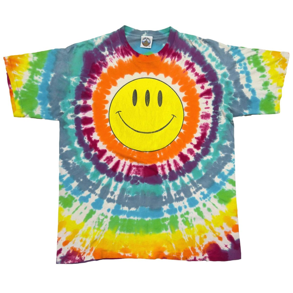 OLD & VINTAGE EYE-DYE 3 EYES SMILE TIE DYE XL 7313