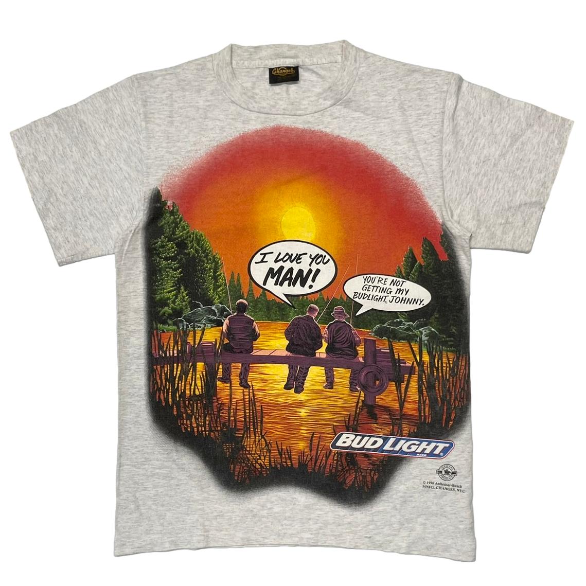 Budweiser 1996 BUD LIGHT I LOVE YOU MAN! GREY CHANGES MEDIUM 9870