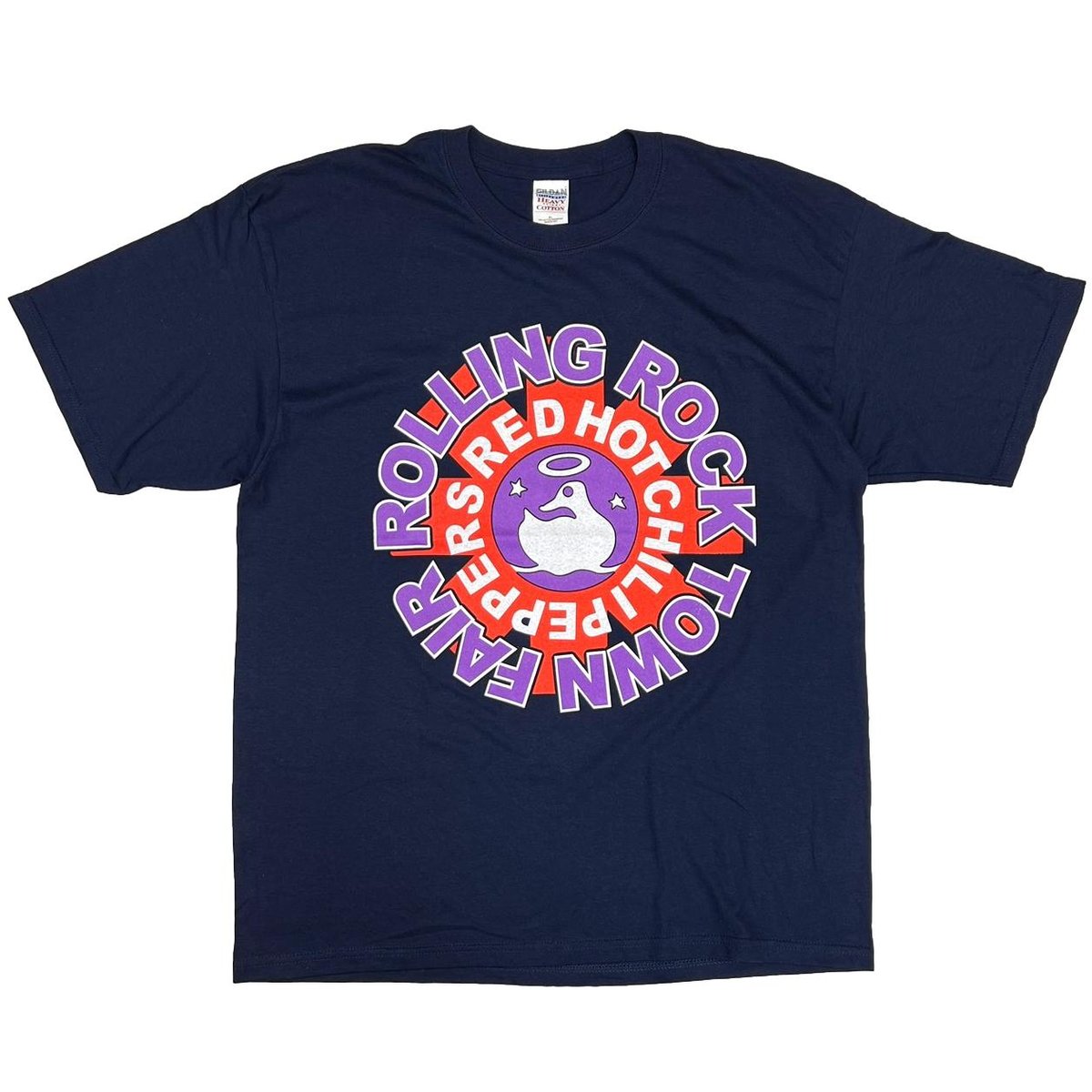 RED HOT CHILI PEPPERS ROLLING ROCK TOWN FAIR NAVY GILDAN XL 4090