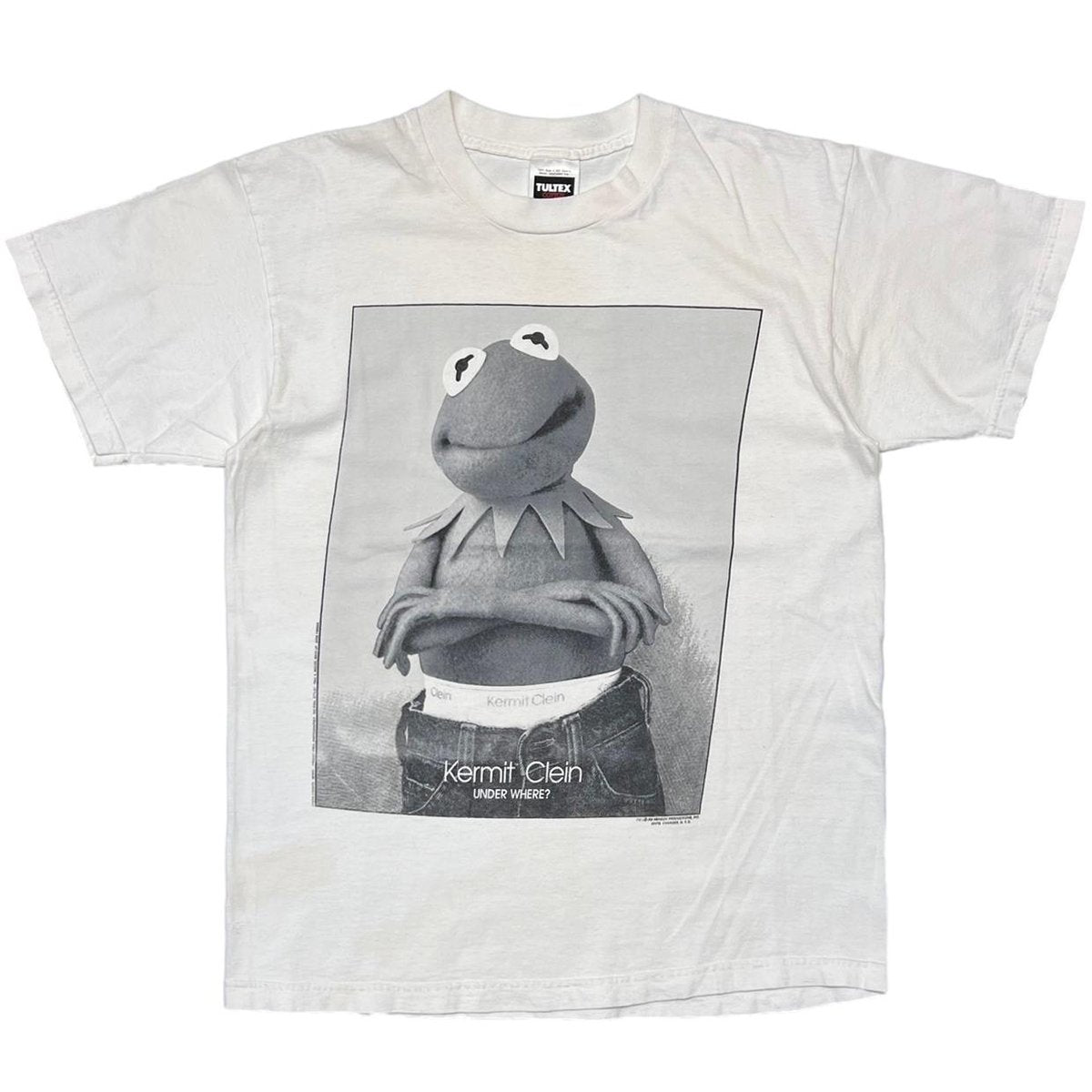 KERMIT KERMIT CLEIN CALVIN KLEIN PARODY WHITE TULTEX LARGE 7026