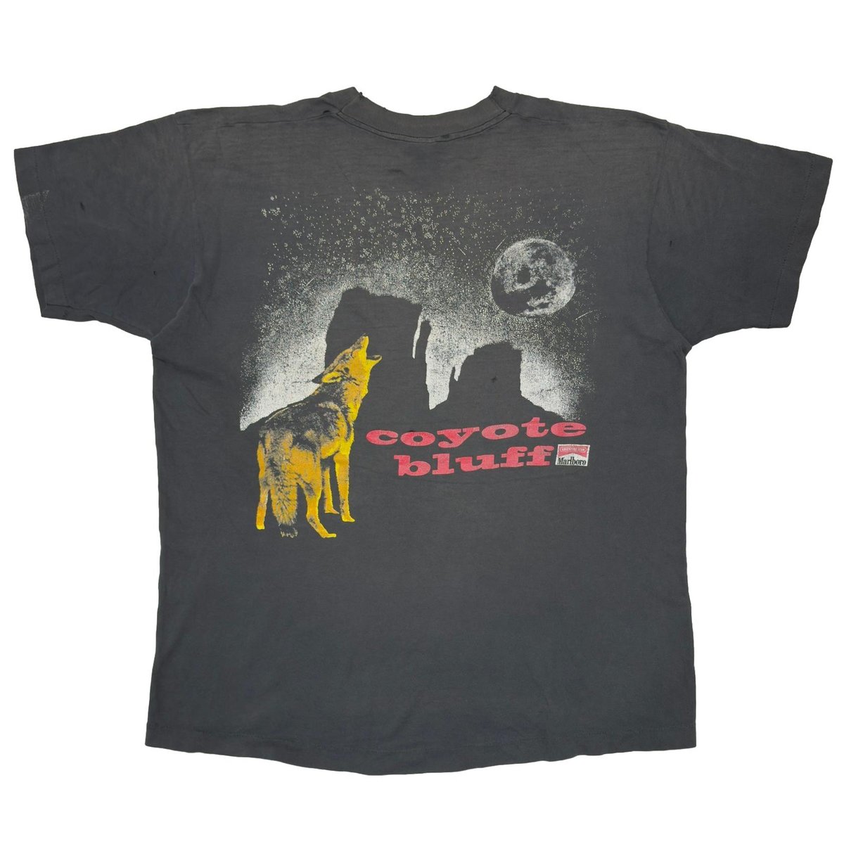 Marlboro BLACK COYOTE BLUFF POCKET TEE FRUIT OF THE LOOM XL 3957