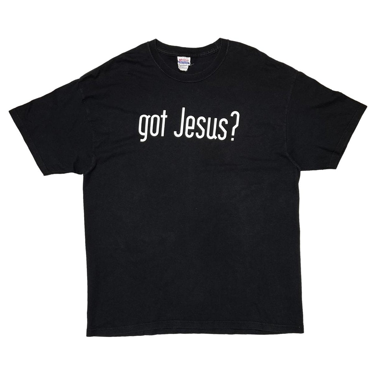 OLD & VINTAGE got Jesus ? BIG TEXT HANES XL 3683