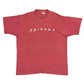 FRIENDS 1995 LOGO MOVIE PROMO FADED RED FRUIT OF THE LOOM XL 2203