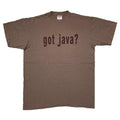 OLD & VINTAGE got java? Computer Gear got milk? PARODY LIGHT BROWN ONEITA XL 5103
