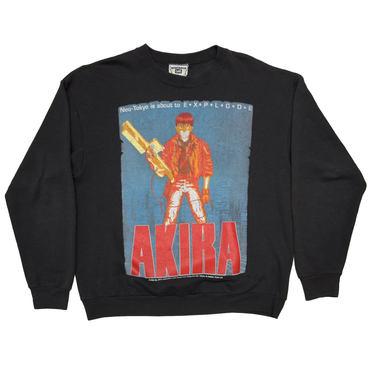 AKIRA KANEDA EXPLODE CREWNECK SWEAT LEE BODY LARGE 1463