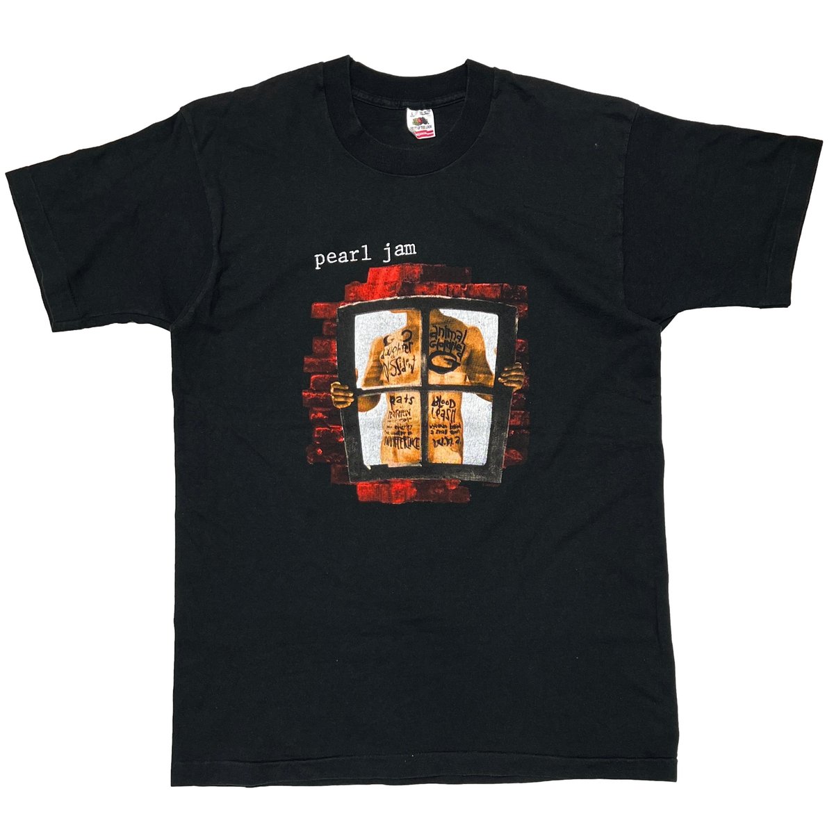 PEARL JAM WINDOW PAIN FRUIT OF THE LOOM LARGE 8575