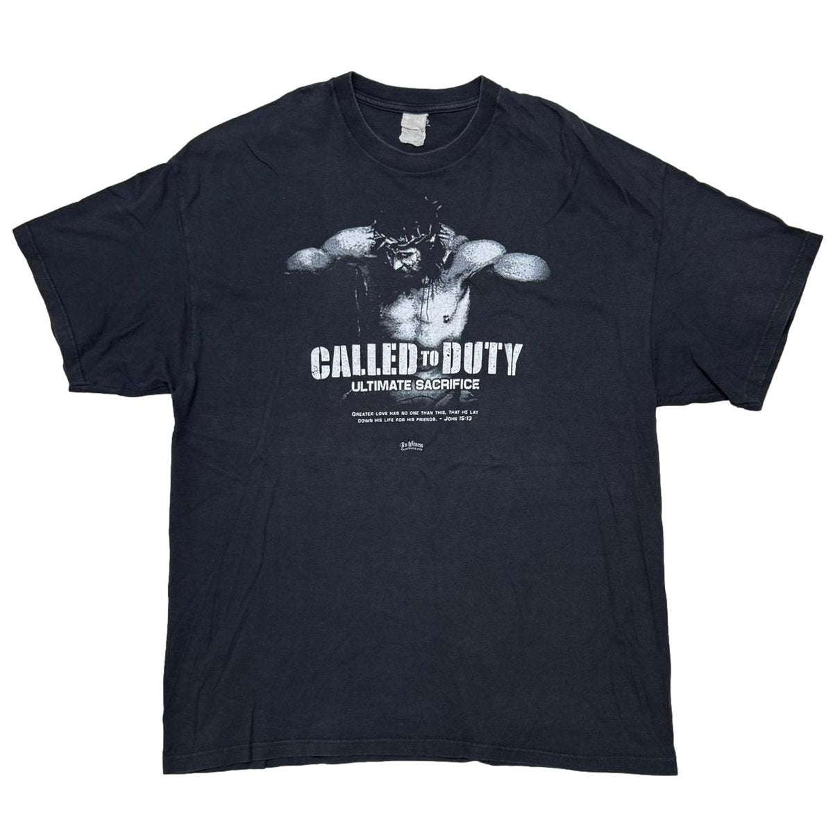 OLD & VINTAGE JESUS CALLED TO DUTY ULTIMATE SACRIFICE COD PARODY FITS XL 2844