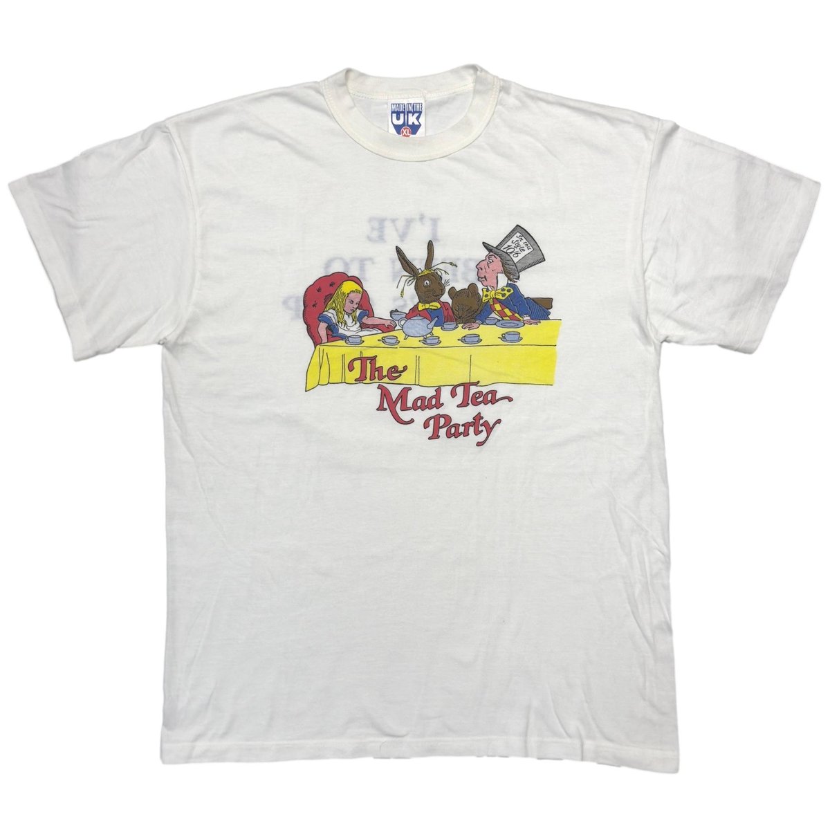 ALICE IN WONDERLAND THE MAD TEA PARTY WHITE XL 4921