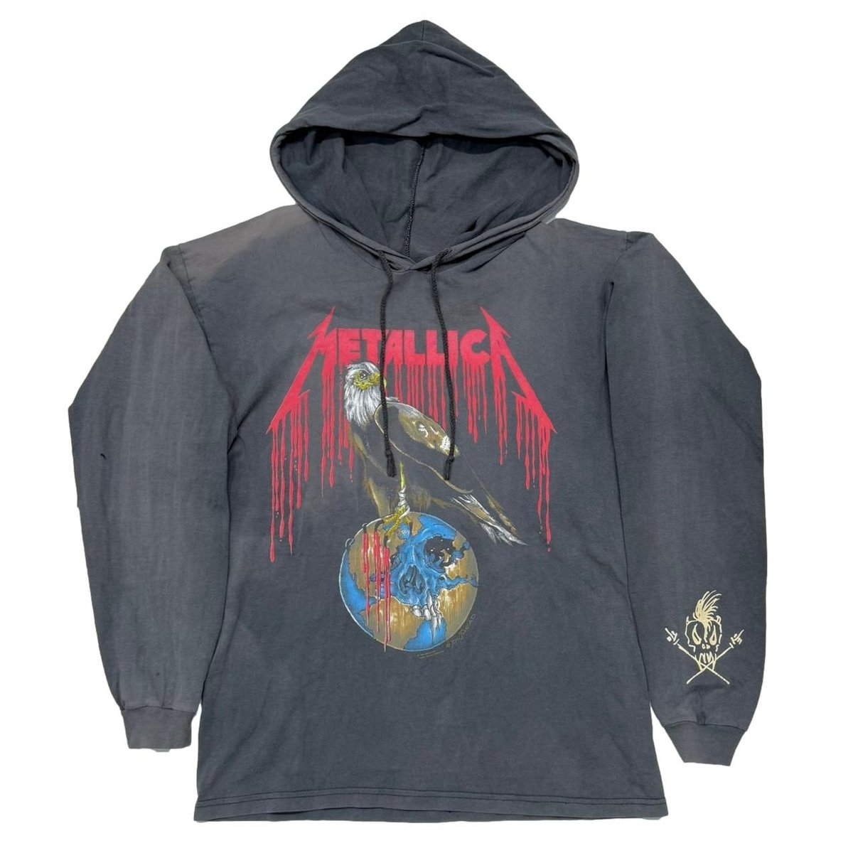 METALLICA PUSHEAD EAGLE EARTH LS HOODIE BROCKUM LARGE 3440