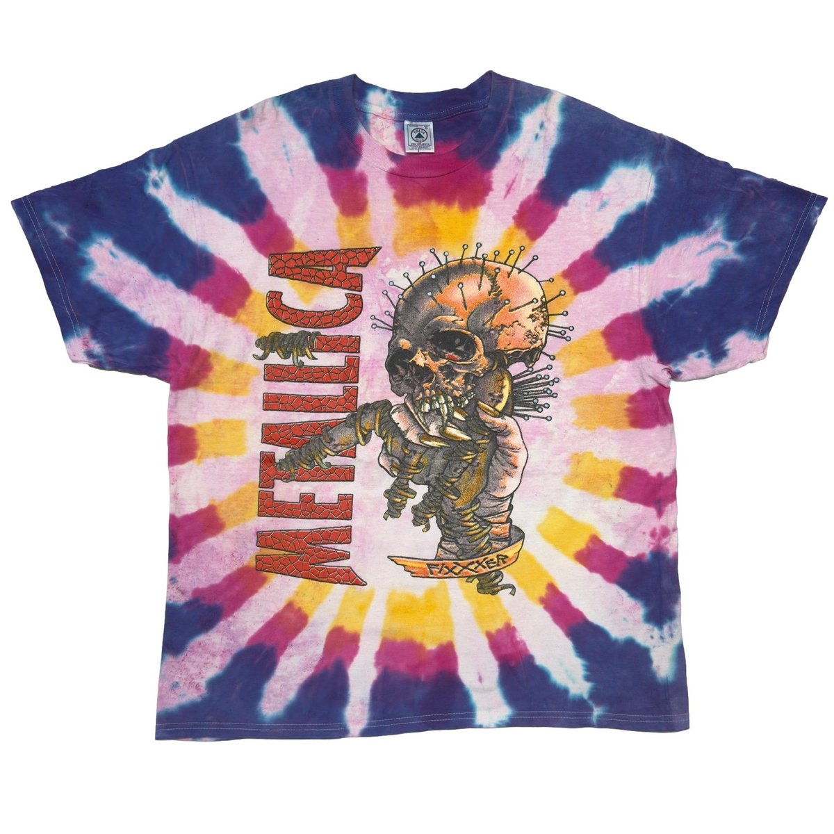 METALLICA 2000 US TOUR TIE DYE DELTA XL 7597