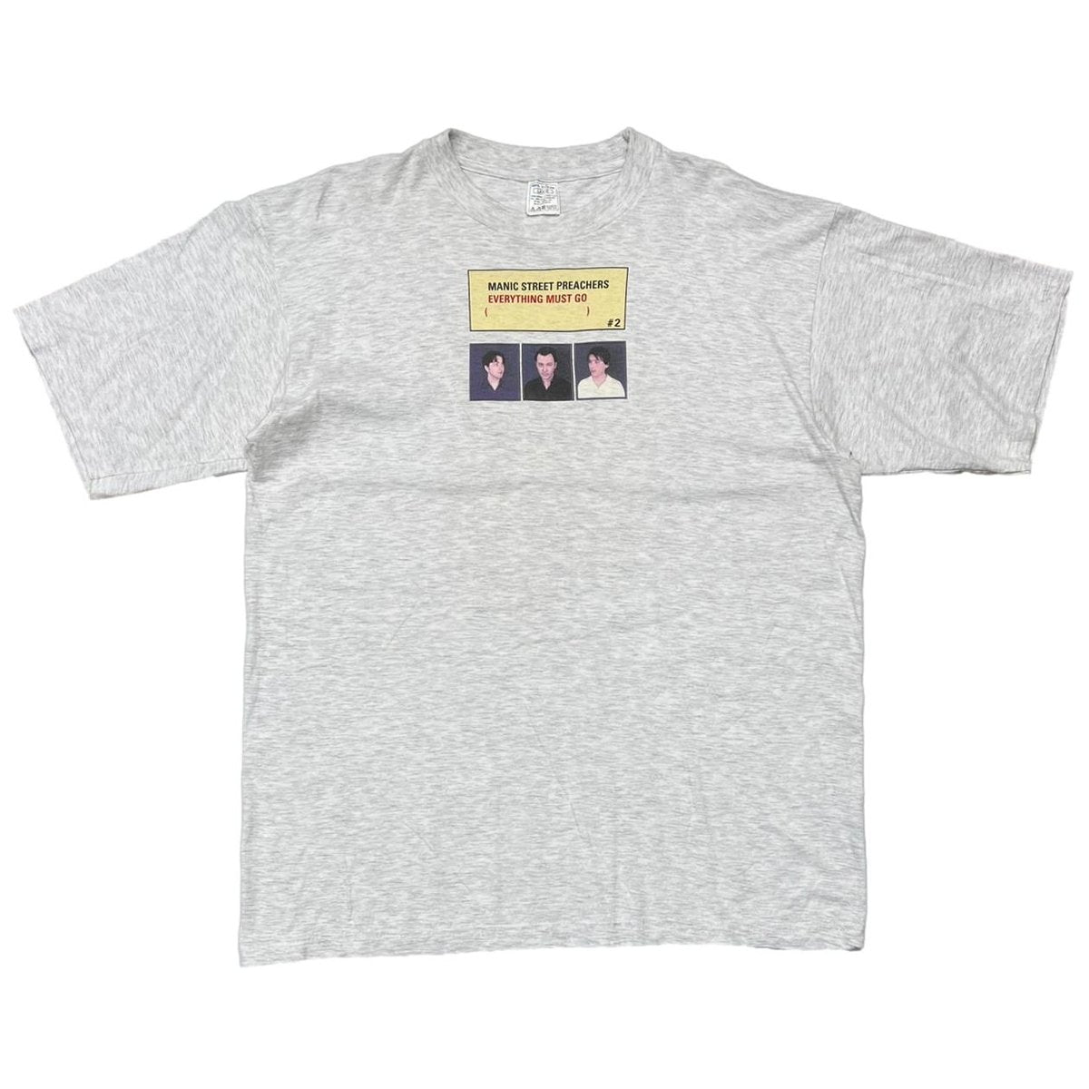 MANIC STREET PREACHERS EVERYTHING MUST GO ASH GREY EURO LARGE 4299