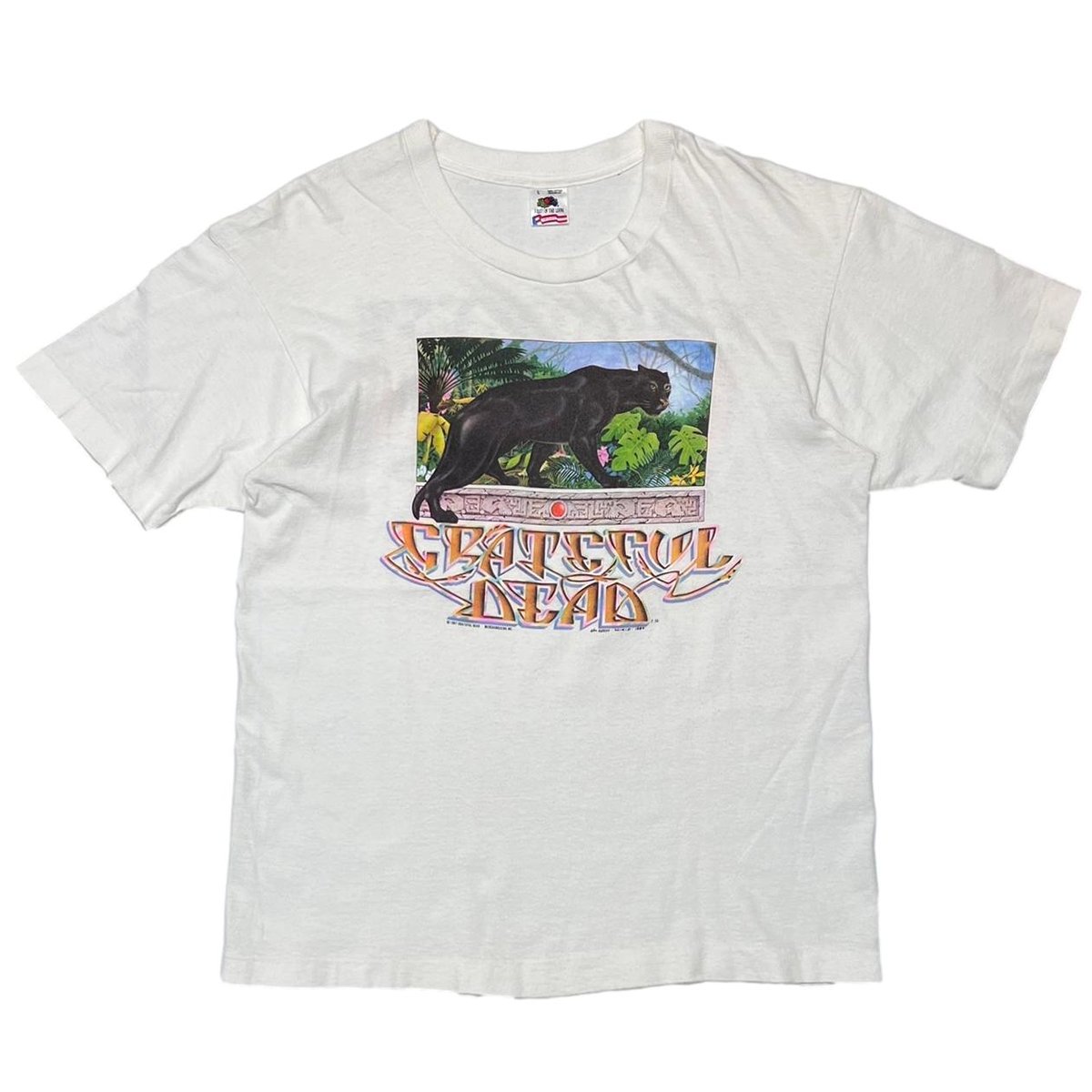 GRATEFUL DEAD RAINFOREST WHITE FRUIT OF THE LOOM LARGE 7835