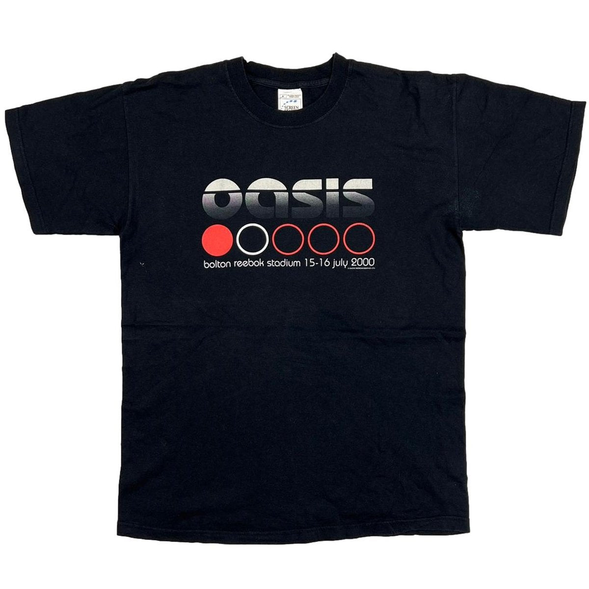 oasis BOLTON REEBOK STADIUM 2000 SCREEN STARS LARGE 3524