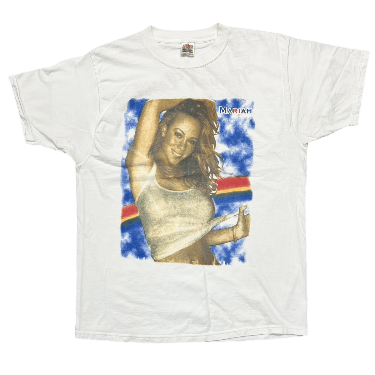 Mariah Carey THE RAINBOW TOUR 2000 BOOTLEG WHITE FRUIT OF THE LOOM XL 4106
