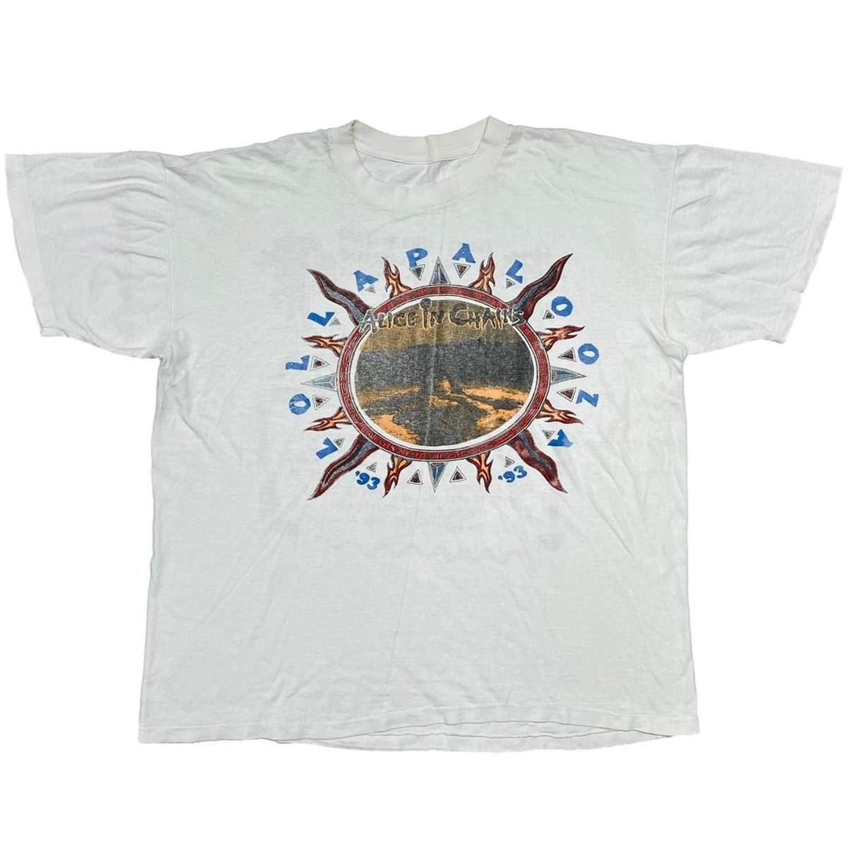ALICE IN CHAINS LOLLAPALOOZA 1993 WHITE FITS XL 4295