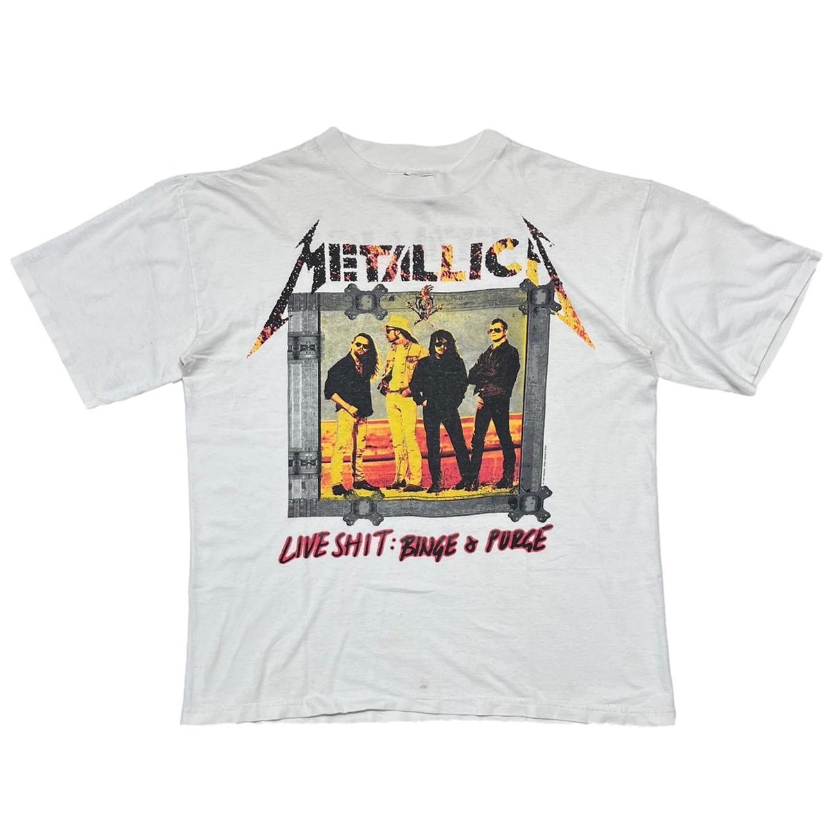 METALLICA LIVE SHIT BINGE & PURGE 1995 WHITE GIANT FITS XL 0217