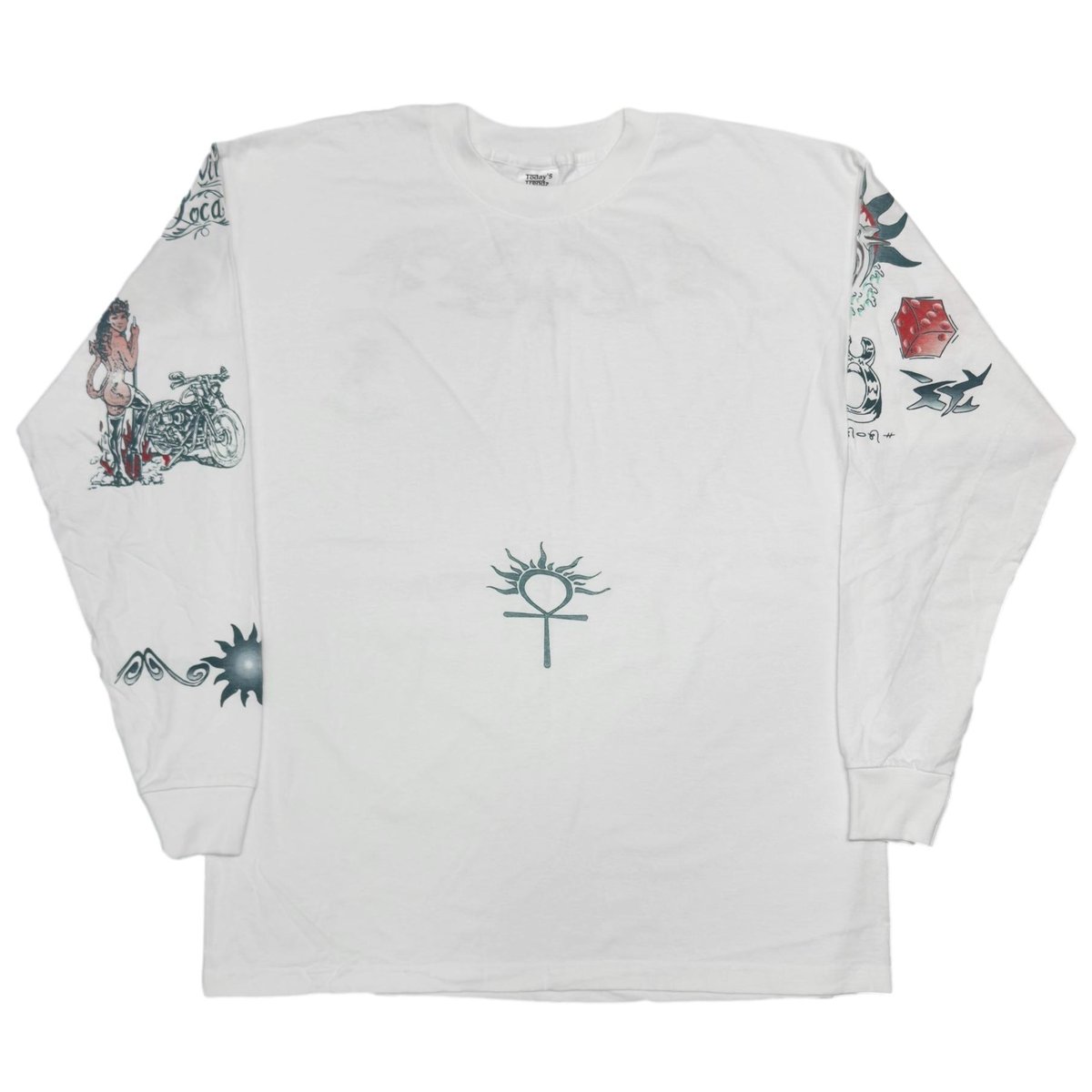 DENNIS RODMAN TATTOO LS DEAD STOCK WHITE XL