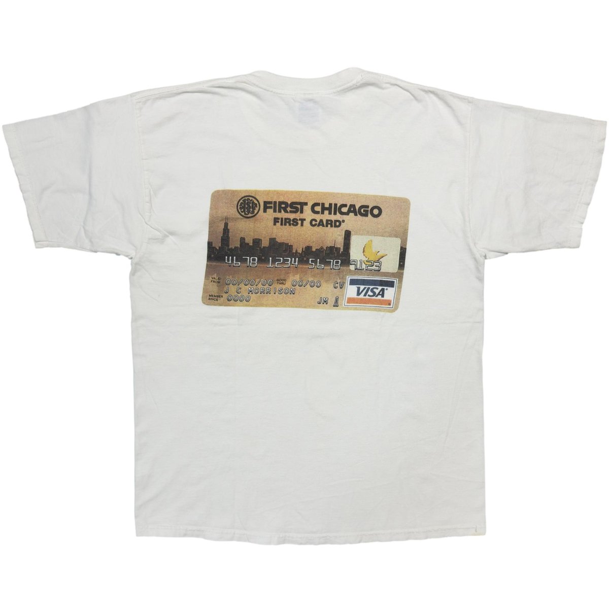 VISA FIRST CARD WHITE GILDAN XL 4266