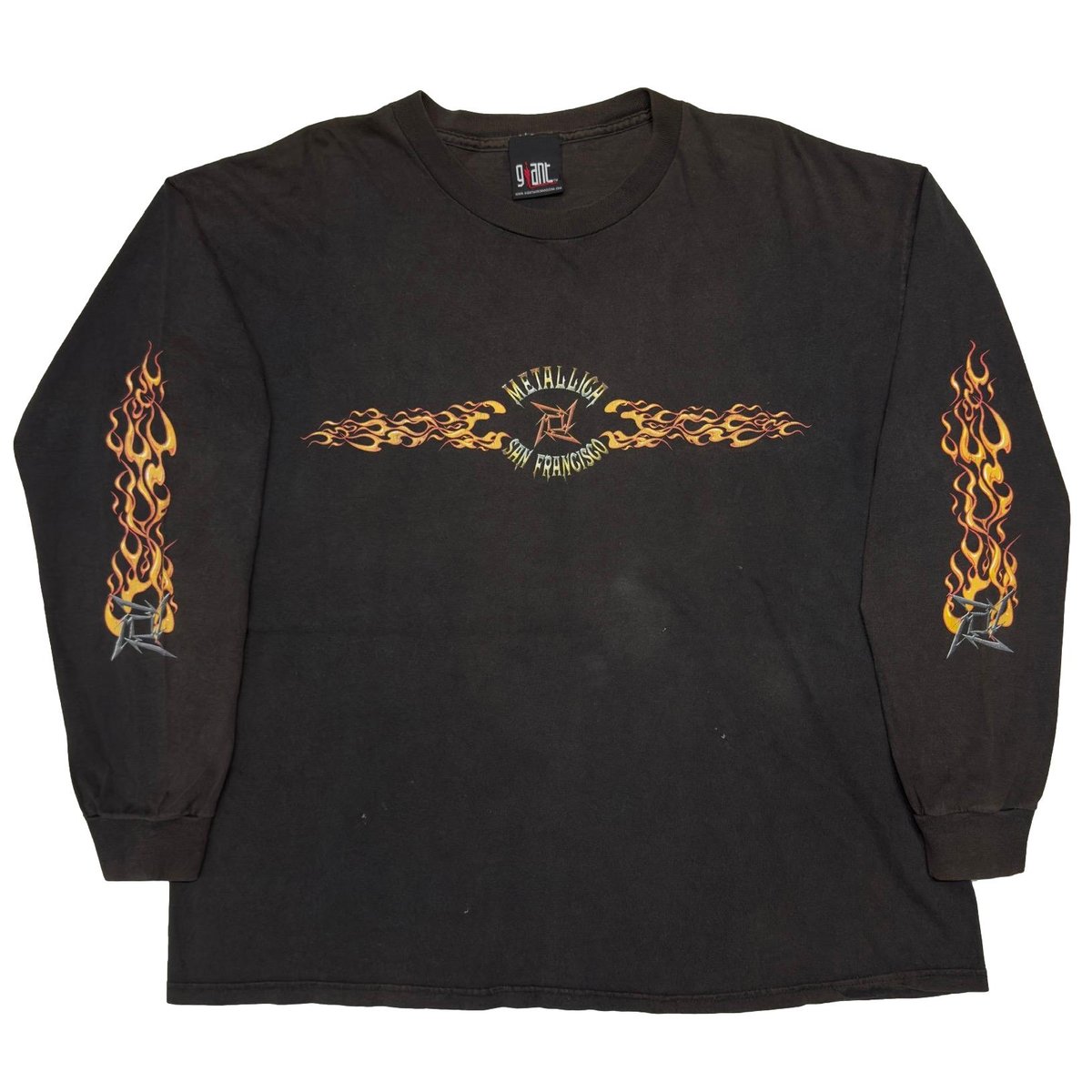 METALLICA SAN FRANCISCO FLAME LS GIANT FITS XL 0002