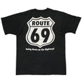 ROUTE 69 GOING DOWN THE HIGHWAY POCKET TEE FRUIT OF THE LOOM LARGE 7020