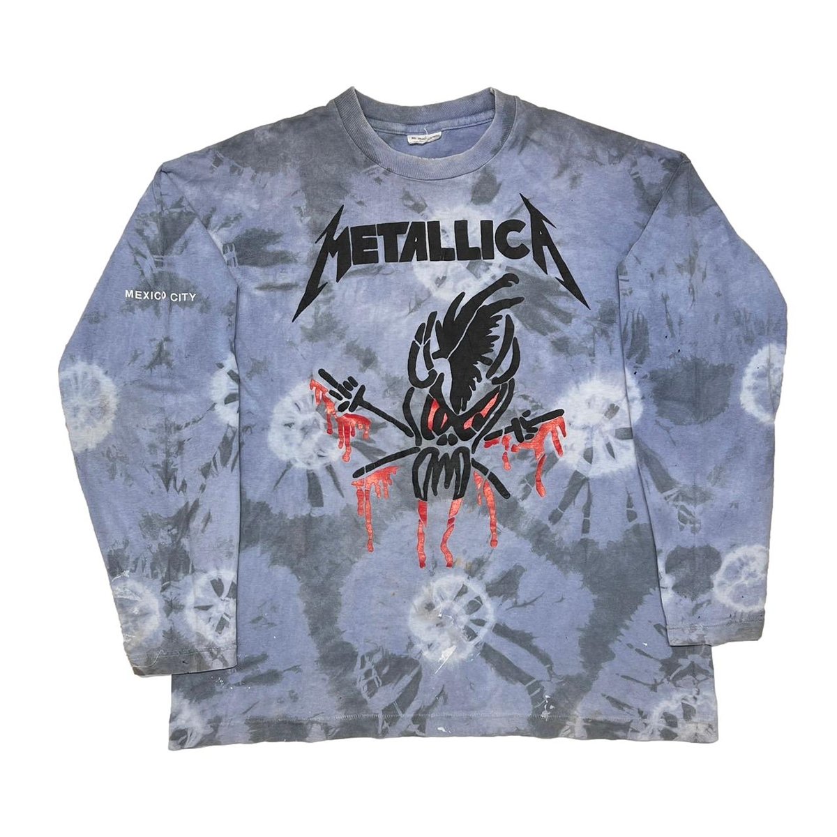 METALLICA SKULL LIVE SHIT TIE DYE LS XL 8183