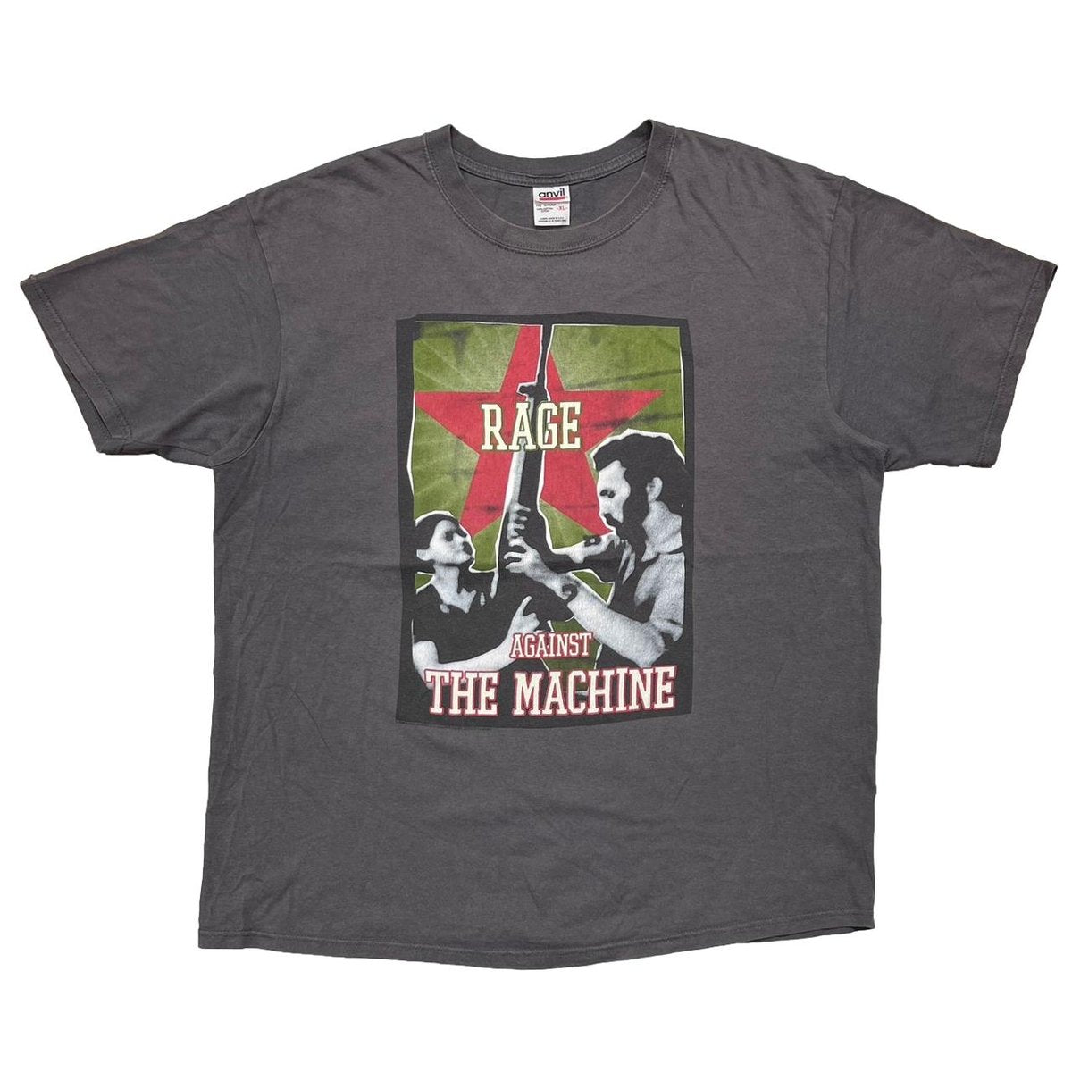 RAGE AGAINST THE MACHINE 2000 GUN STAR CHARCOAL ANVIL XL 5916