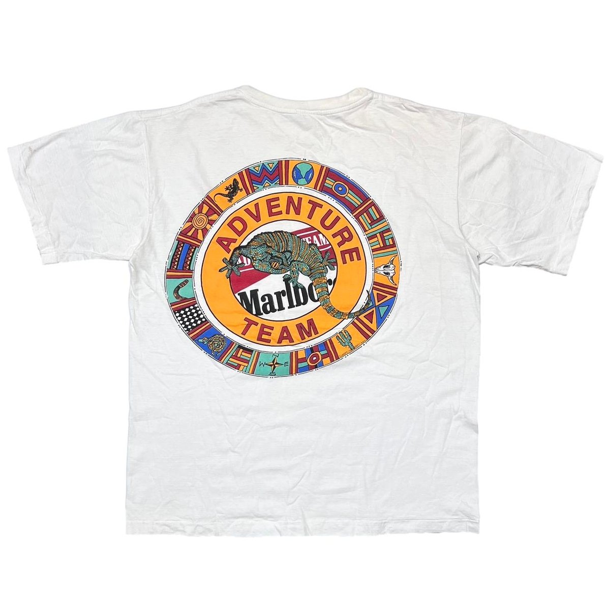 Marlboro ADVENTURE TEAM POCKET TEE WHITE FITS XL 6631