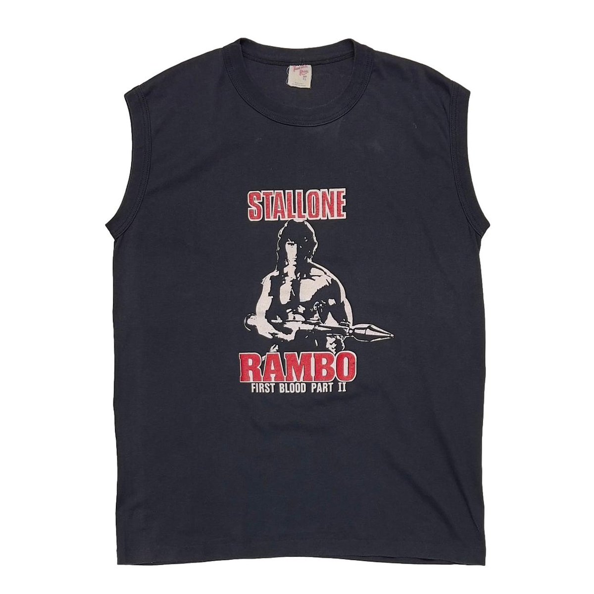 RAMBO FIRST BLOOD PART 2 STALLONE STANDING SLEEVELESS TENNESSEE RIVER XL 4812