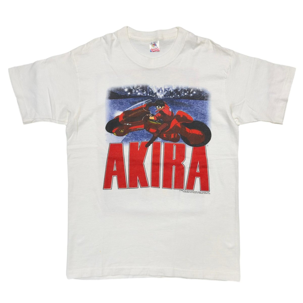 AKIRA 1988 KANEDA BIKE WHITE FRUIT OF THE LOOM LARGE 5353
