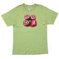 RED HOT CHILI PEPPERS WHEELS LIME GREEN GILDAN LARGE 9039